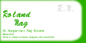 roland mag business card